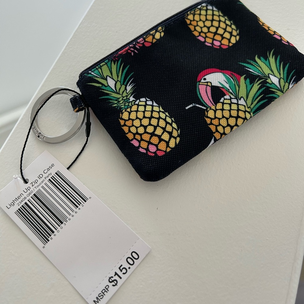 Vera Bradley Lighten Up Zip ID Case - Toucan Party